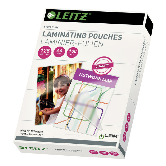 Lamineerhoes Leitz ILAM A6 2x125micron EVA 100 stuks