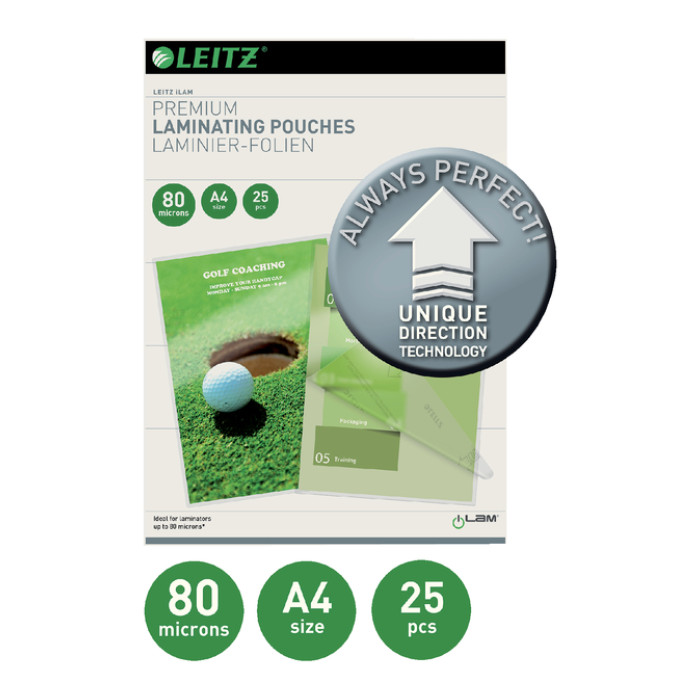 Lamineerhoes Leitz iLAM A4 2x80micron 25 stuks