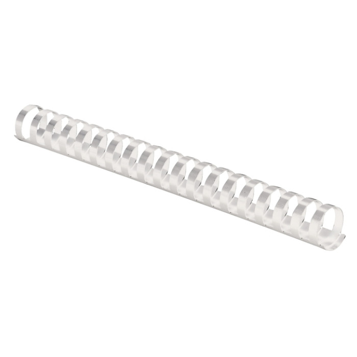 Bindrug Fellowes 19mm 21rings A4 wit 100 stuks