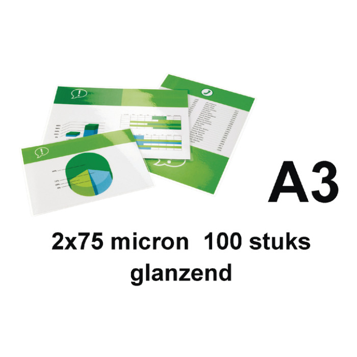 Lamineerhoes Quantore A3 2x75micron 100 stuks