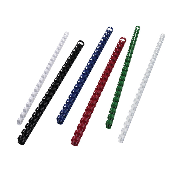 Bindrug GBC 6mm 21-rings A4 wit 100 stuks
