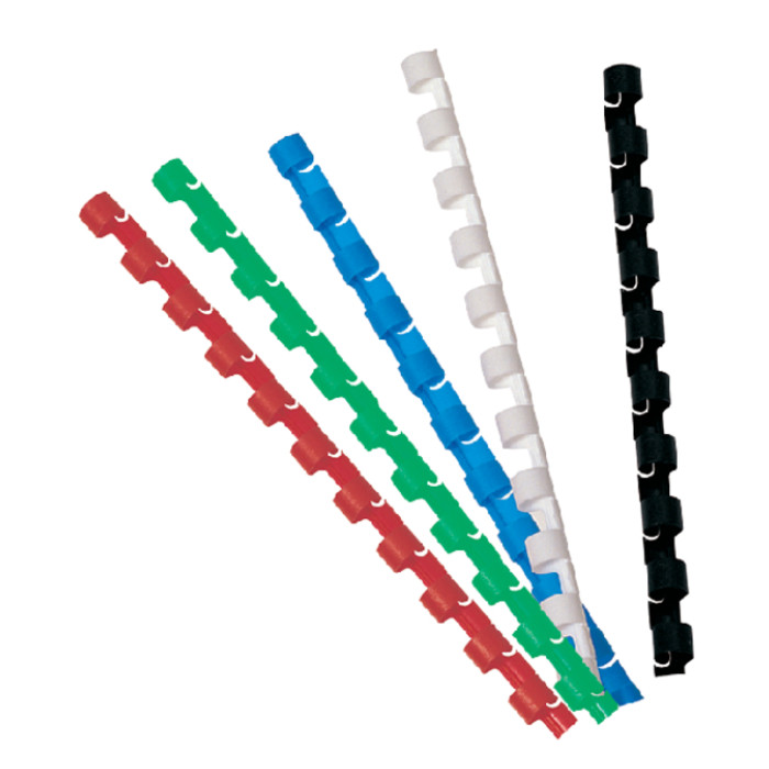 Bindrug GBC 8mm 21rings A4 blauw 100 stuks