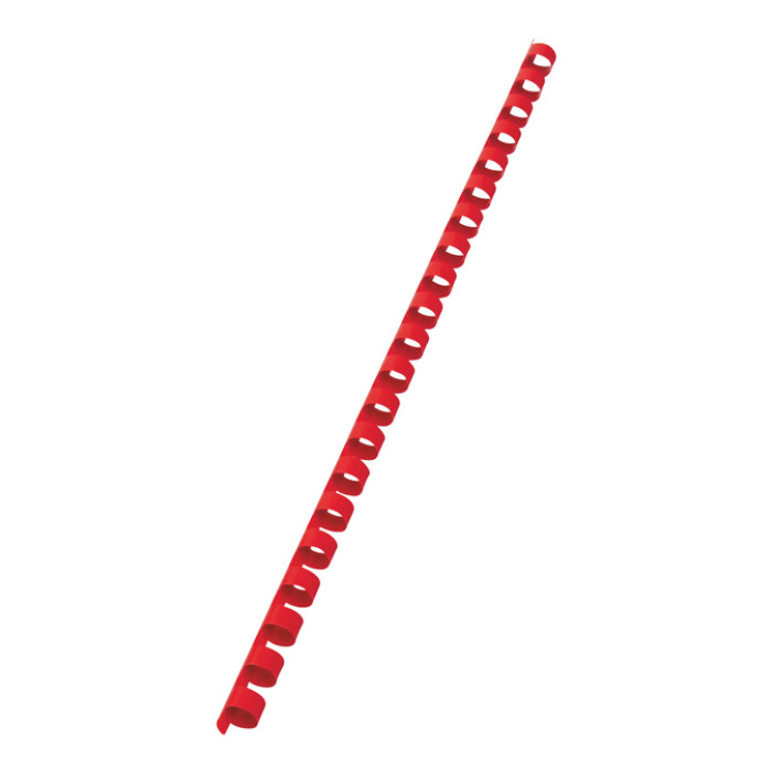 Bindrug GBC 10mm 21rings A4 rood 100 stuks
