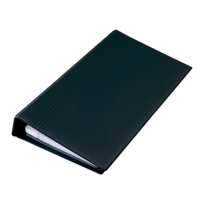 Visitekaartringband Sigel VZ300 200 kaarten 90x58mm kunststof zwart