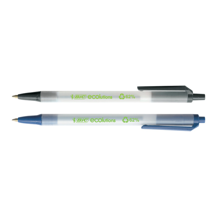 Balpen Bic Ecolutions medium blauw