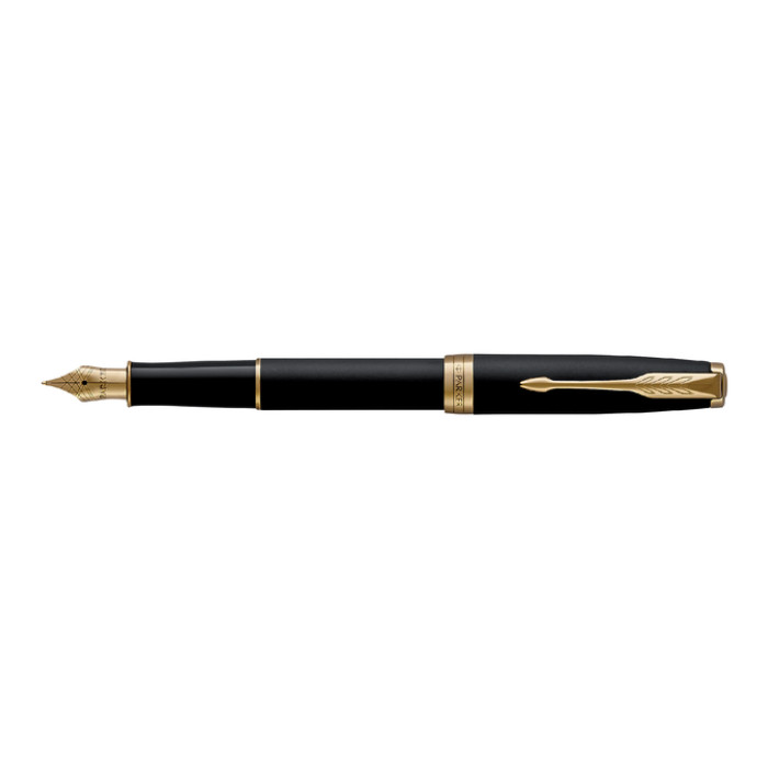 Vulpen Parker Sonnet matte black lacquer GT medium