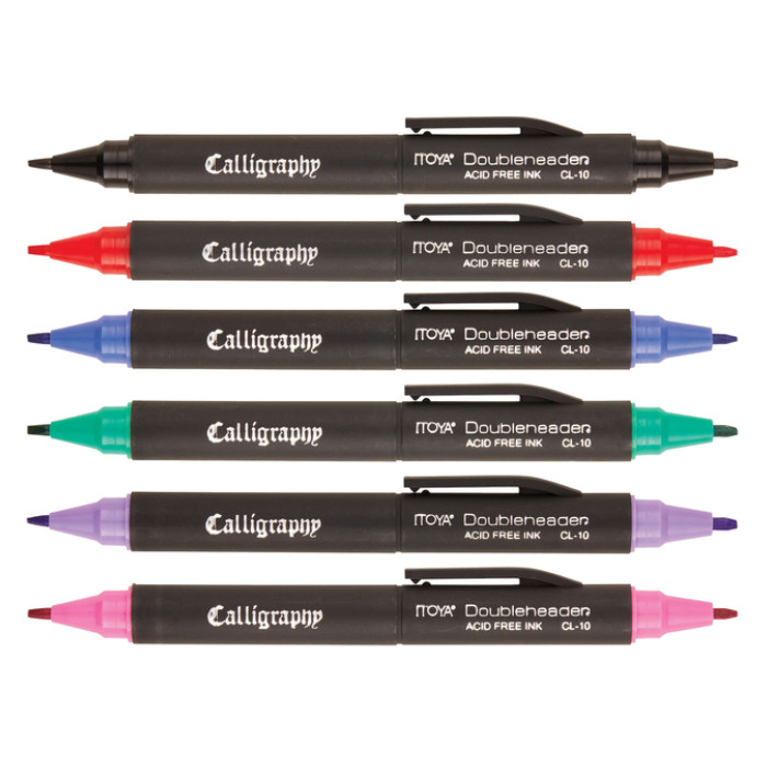Kalligrafiepen Itoya CL-10 1.5 èn 3.0mm blauw
