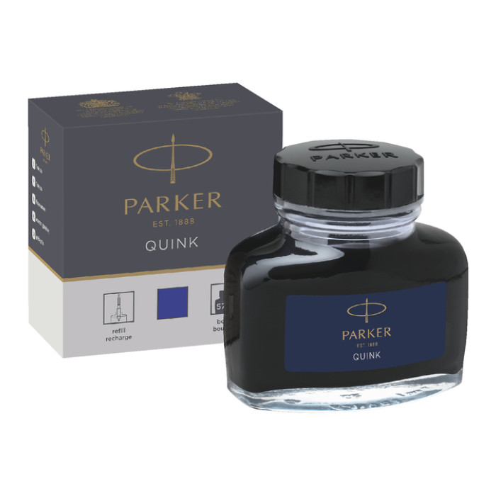 Vulpeninkt Parker Quink permanent 57ml blauw