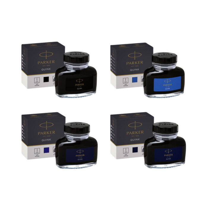Vulpeninkt Parker Quink permanent 57ml blauw/zwart