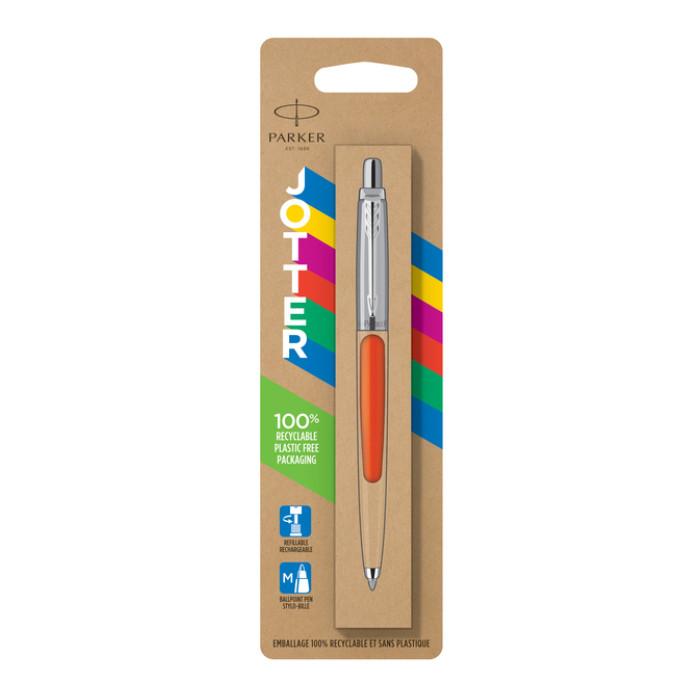 Balpen Parker Jotter Original orange CT medium blister à 1 stuk
