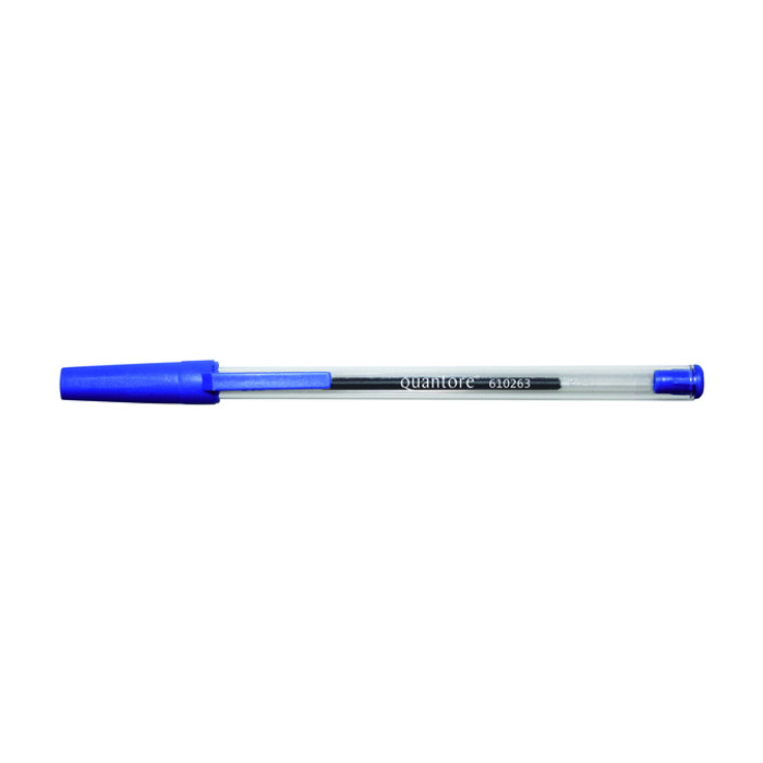 Balpen Quantore Stick blauw medium