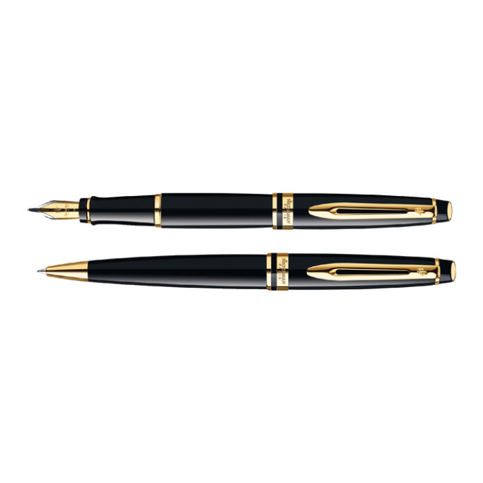 Balpen Waterman Expert black lacquer GT medium