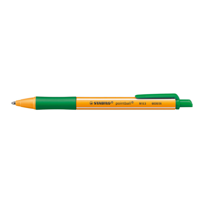 Balpen STABILO pointball 6030/36 medium groen