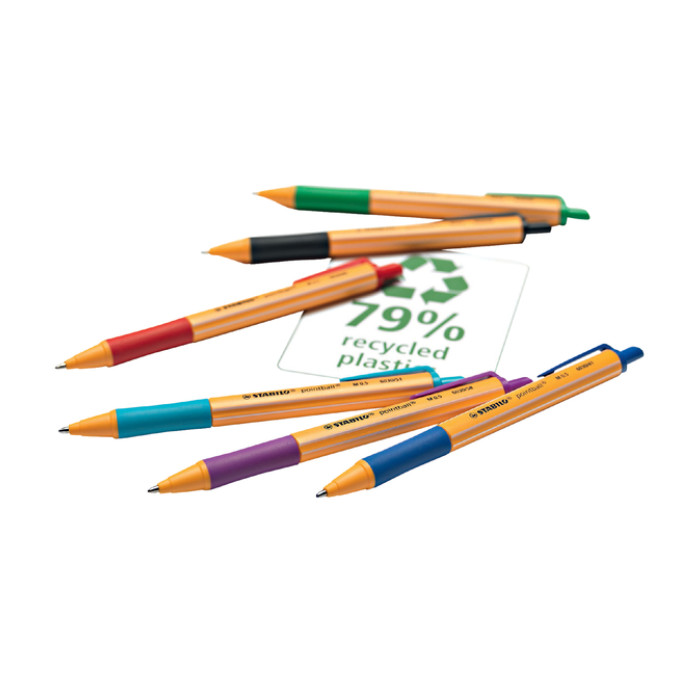 Balpen STABILO pointball 6030/51 medium turquoise