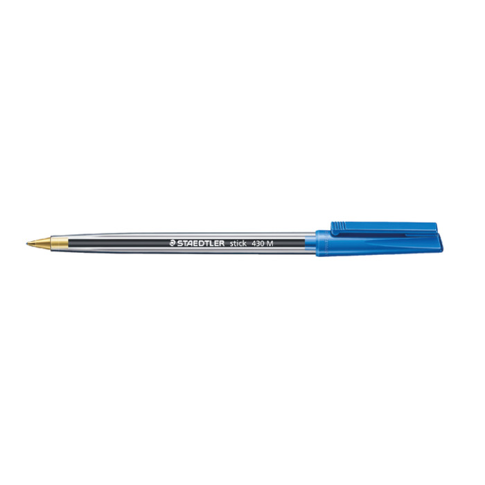 Balpen Staedtler Stick 430 medium blauw