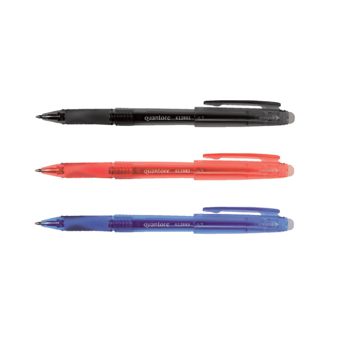 Gelschrijver Quantore erasable 0.7mm rood