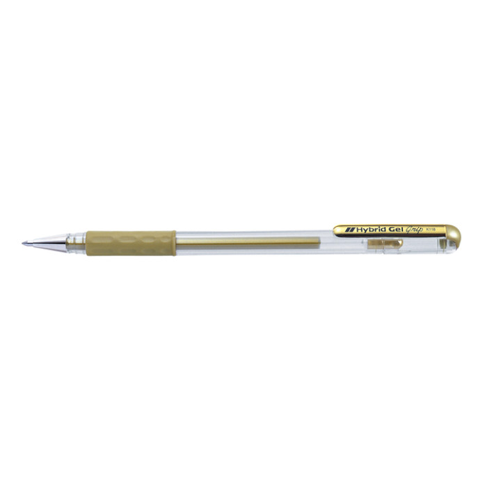 Gelschrijver Pentel K118 Grip medium goud