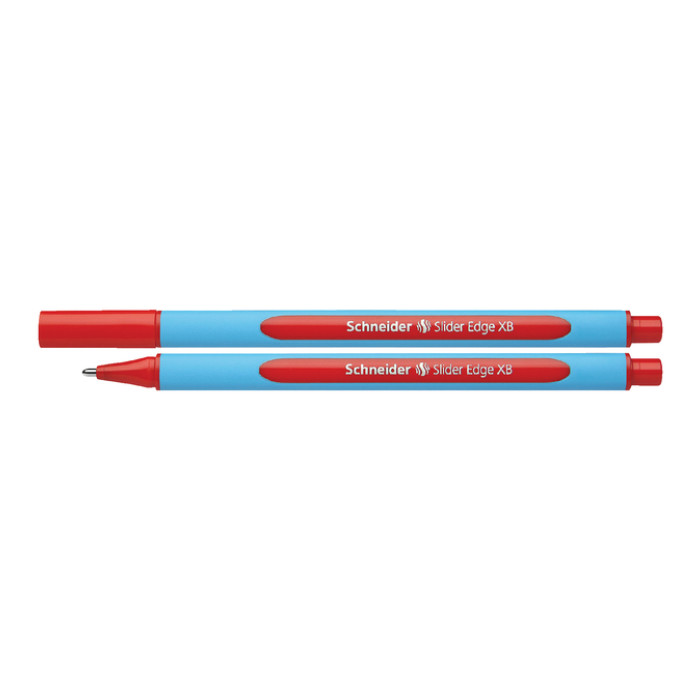 Balpen Schneider Slider Edge extra breed rood