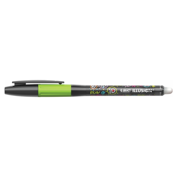 Gelschrijver Bic Gel-ocity illusion medium zwart