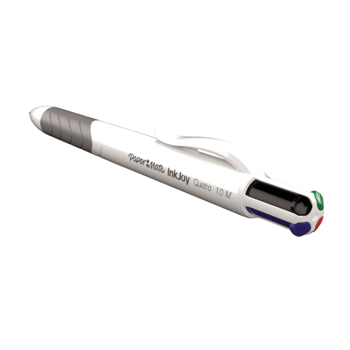 Balpen Paper Mate Inkjoy 4 kleuren Quatro standaard medium