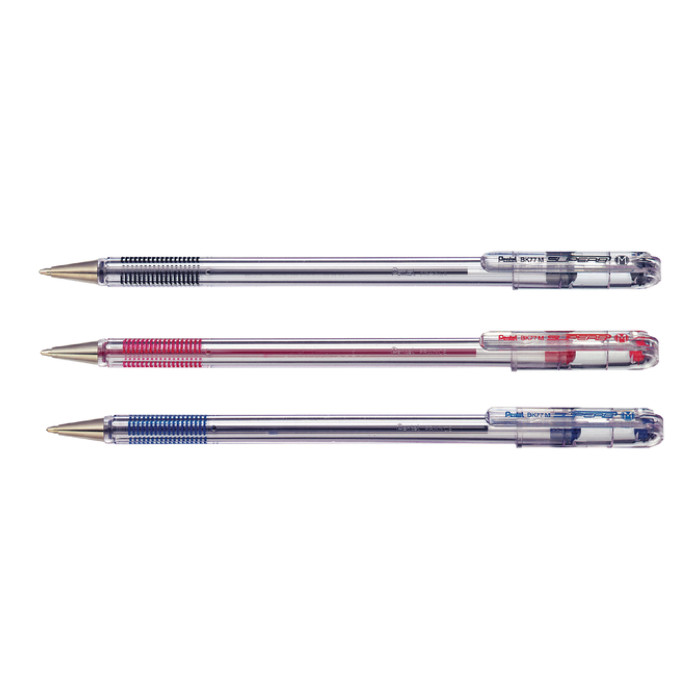 Balpen Pentel BK77 fijn rood