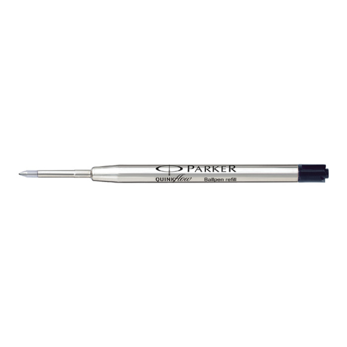 Balpenvulling Parker Quinkflow fijn zwart blister à 1 stuk