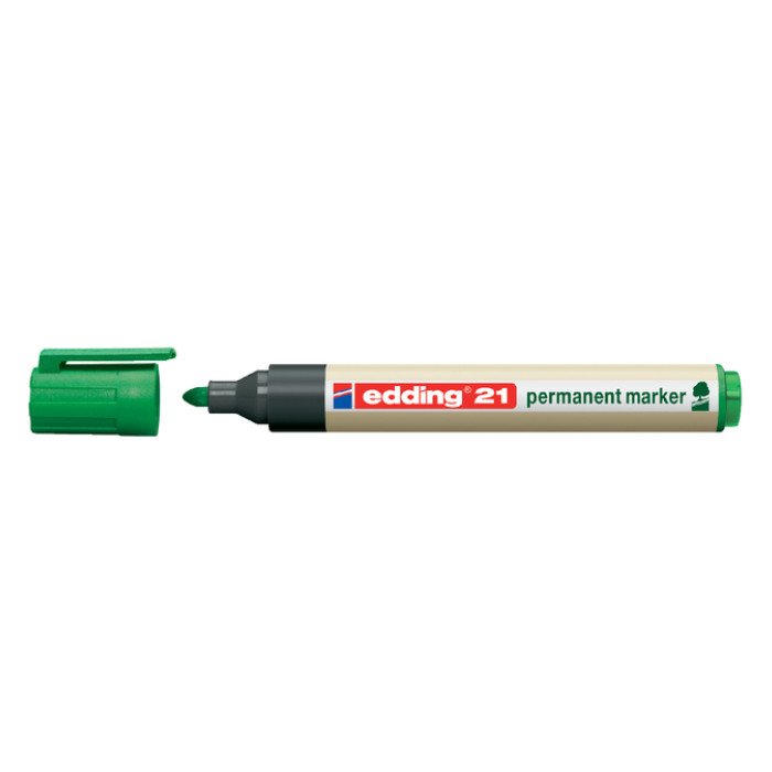 Viltstift edding 21 EcoLine rond groen 1.5-3mm
