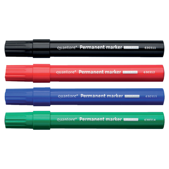 Permanent marker Quantore rond 1-1.5mm zwart