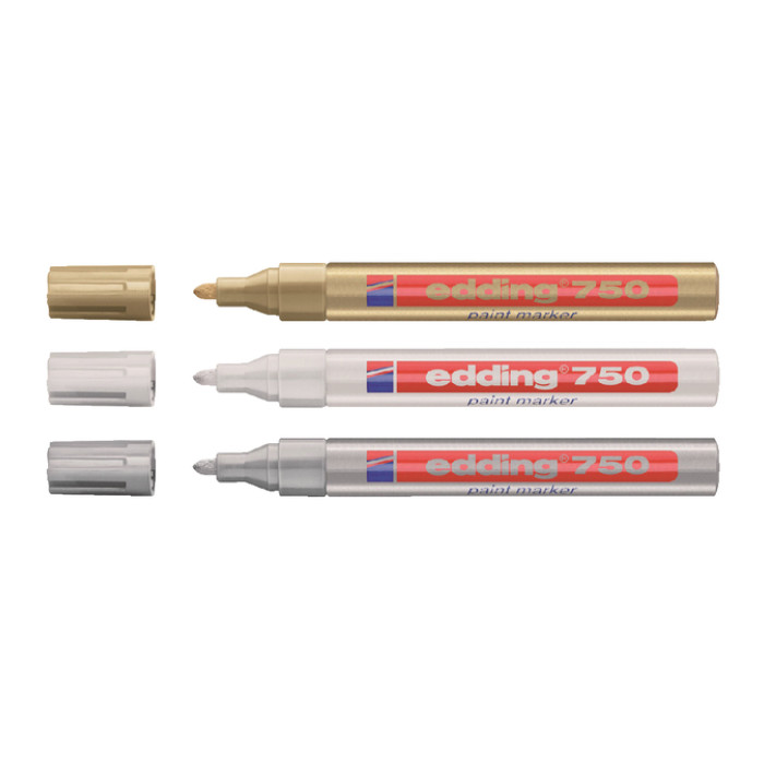 Paintmarker edding 750 op oliebasis 2-4mm goud