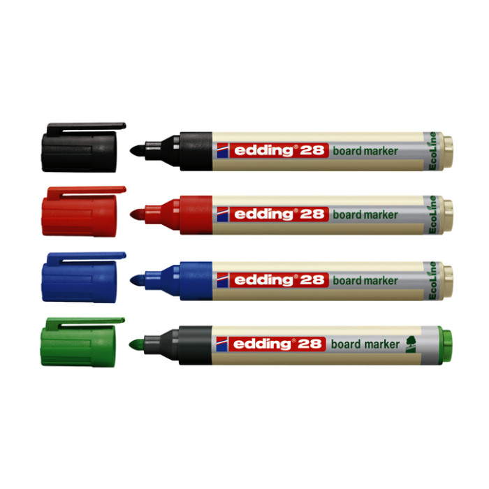 Whiteboardmarker edding 28 EcoLine rond 1.5-3mm rood
