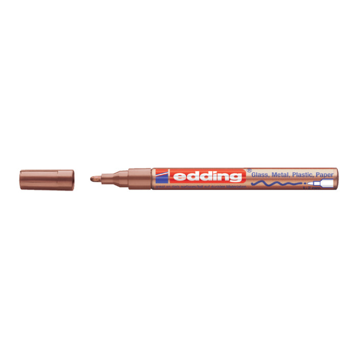 Paintmarker edding 751 op oliebasis 1-2mm koper