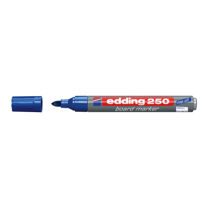 Whiteboardmarker edding 250 rond 1.5-3mm blauw