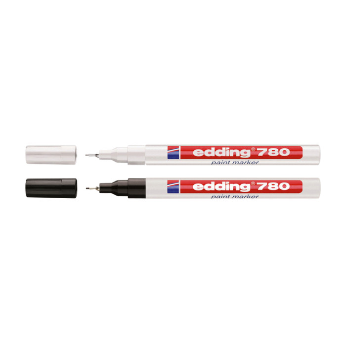 Paintmarker edding 780 op oliebasis 0.8mm wit