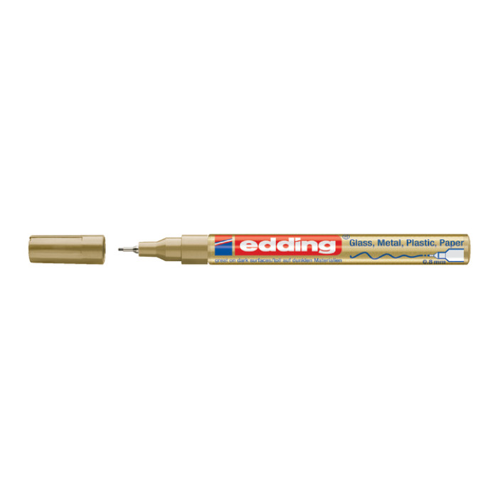 Paintmarker edding 780 op oliebasis 0.8mm goud