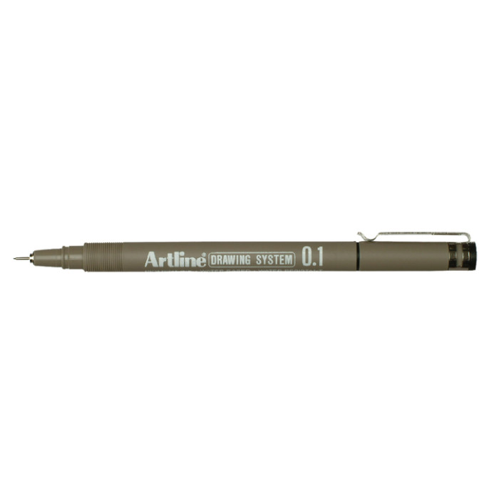 Fineliner Artline technisch 0.1mm zwart