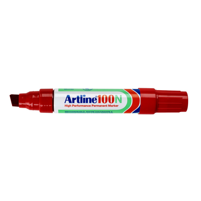 Viltstift Artline 100 schuin 7.5-12mm rood