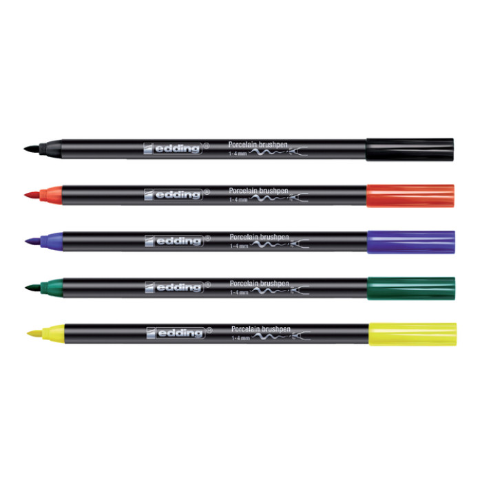 Brushpen edding 4200 porselein blauw