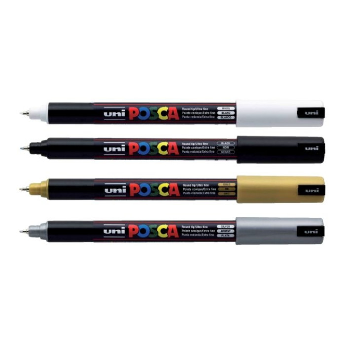 Paintmarker Uni POSCA PC1MR extra fijn zwart
