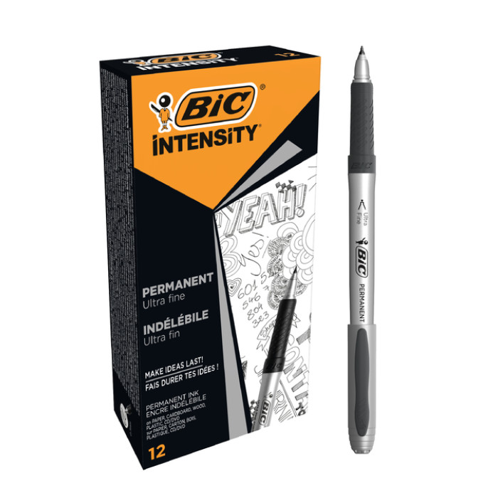Permanent marker Bic Intensity ultra fijn zwart