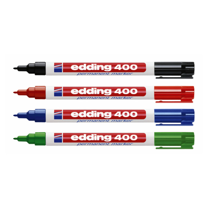 Viltstift edding 400 rond 1mm zwart