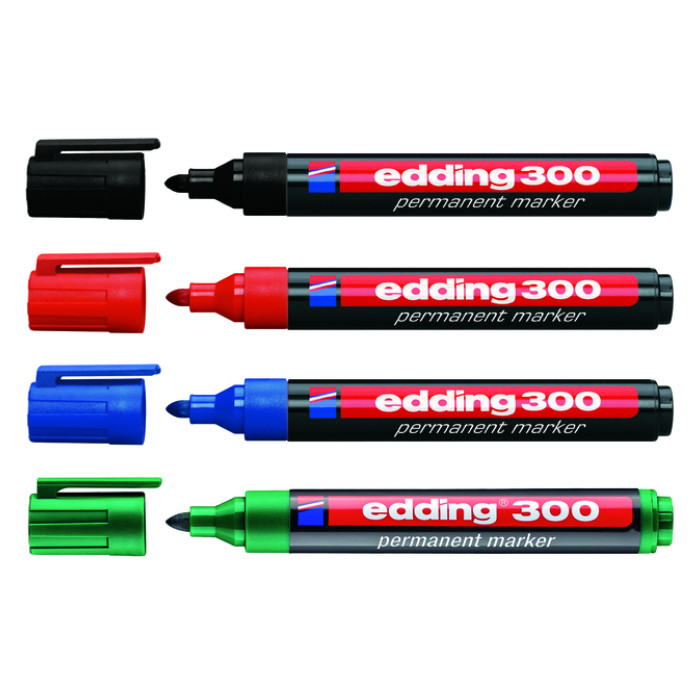 Viltstift edding 300 rond 1.5-3mm rood