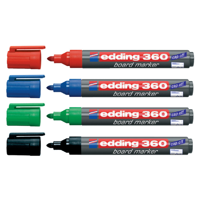 Whiteboardmarker edding 360 rond 1.5-3mm groen