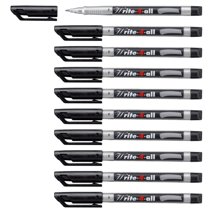 Viltstift STABILO Write-4-All 156/46 fijn zwart