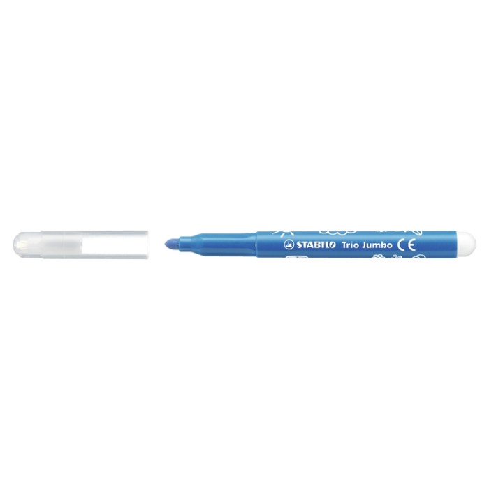 Viltstift STABILO Trio Jumbo 380/12 extra large assorti 12 stuks