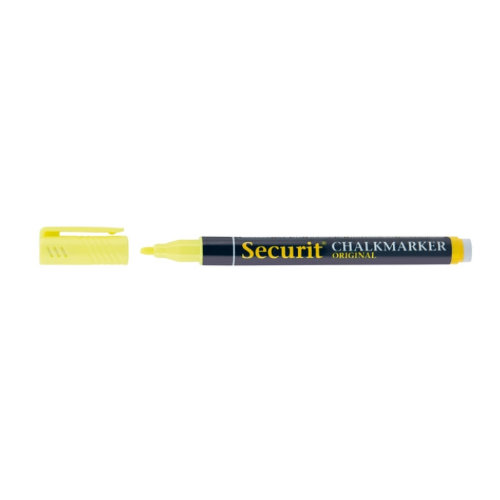 Krijtstift Securit SMA-100 rond 1-2mm geel/oranje/roze/paars 4 stuks