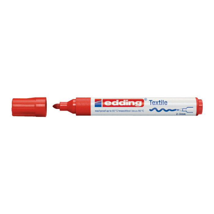 Textielmarker edding 4500 rond 2-3mm rood