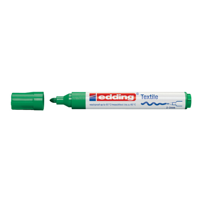 Textielmarker edding 4500 rond 2-3mm groen