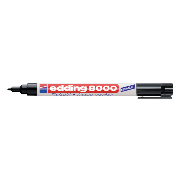 Diepvriesmarker edding 8000 rond 1mm zwart