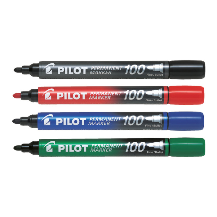 Viltstift PILOT 100 rond fijn rood