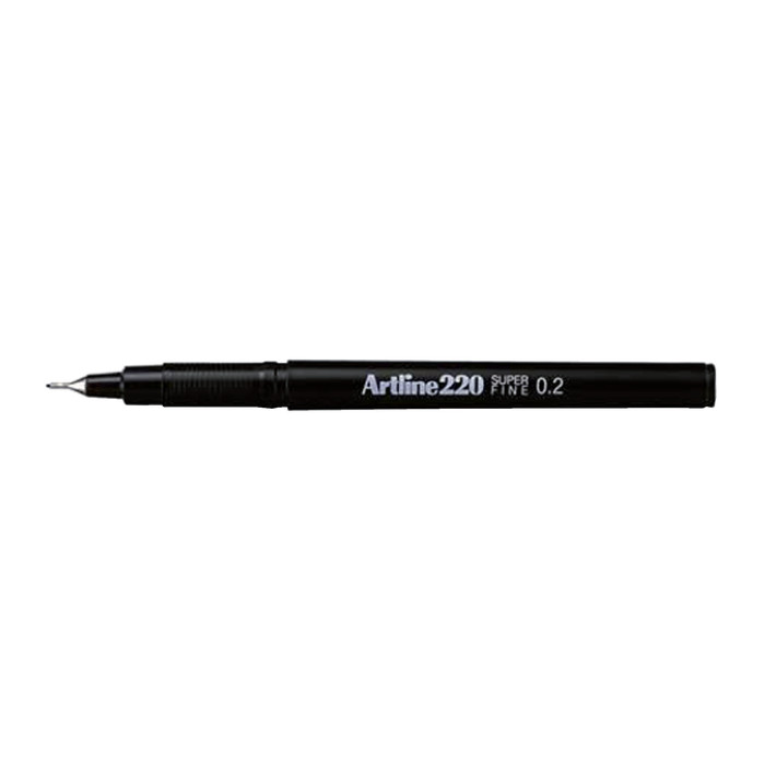 Fineliner Artline 220 rond super fijn blauw